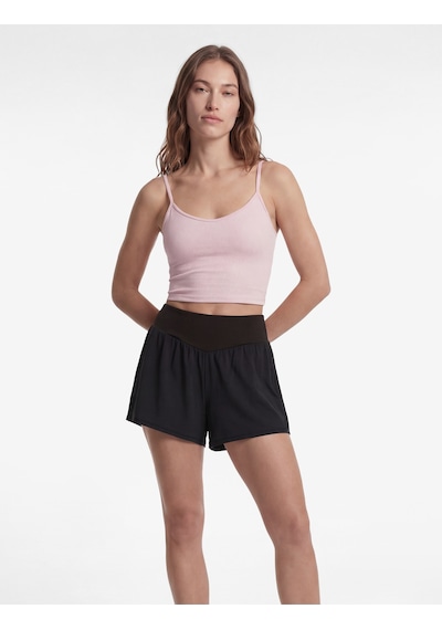 Koton Yüksek Bel Slim Fit Spor Şort Siyah 6sak40250nk