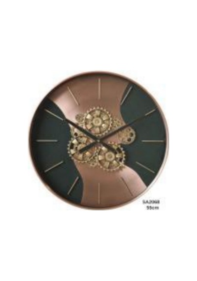 Sa 2068 Çarklı 55 Cm Duvar Saati Dekoratif Salon Ofis Saat Model 2068 Çok Renkli