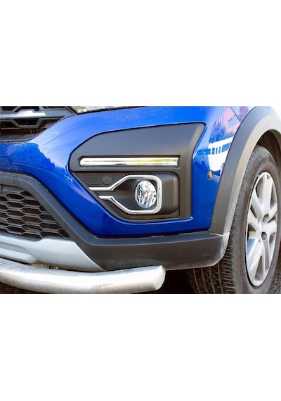 Omsa Dacia Sandero Stepway Krom Sis Far Çerçevesi 2 Parça 2021 Ve Sonrası