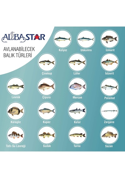 Albastar Tam Takım Göl Ve Deniz Olta Seti