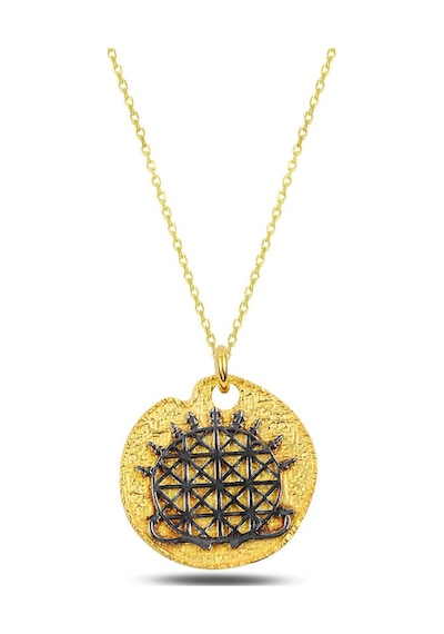 Brezza Lusso Jewelry 925 Ayar Gümüş Hitit Güneşi Kolye Özel Tasarım 42 CM