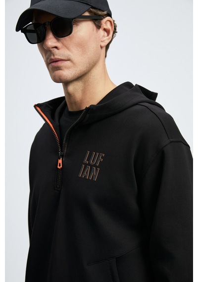 Lufian Grayson Erkek Sweatshirt Siyah Siyah 112030216100100