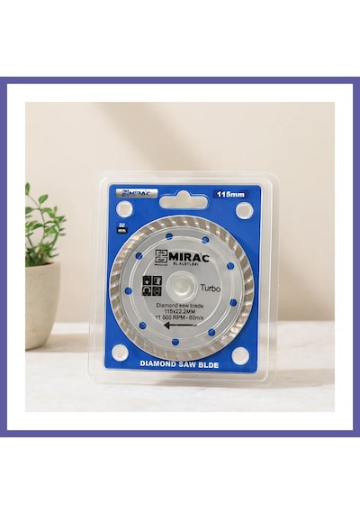 Bezos 115 Mm Mermer Kesme Diski 22.2 Mm İnce Turbo Nıda