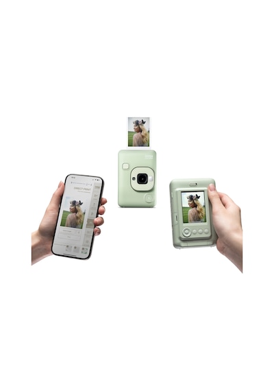 Fujifilm Instax Mini Liplay Hybrid Matcha Green Fotoğraf Makinesi Ve 10'lu Film Seti
