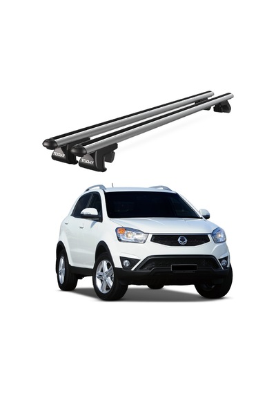 Venüs Ssangyong Korando 2010-2019 Uyumlu Gri Ara Atkı Port Bagaj Tavan Barı