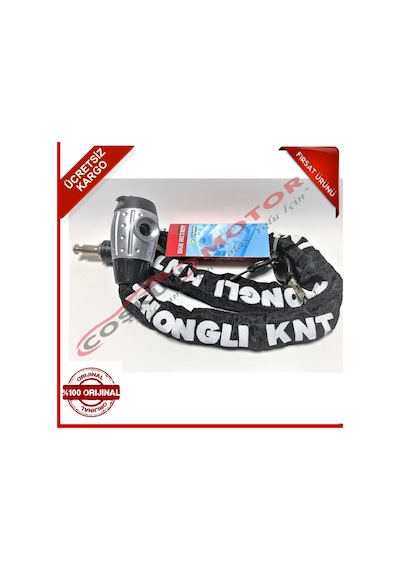 Bisiklet Motorsiklet 6 x 120 Cm Zincir Kilit Zhongli Anahtarlı N11.3326