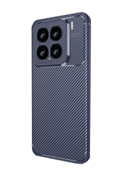 Xiaomi Mi 15 Uyumlu Kılıf Auto Focus Karbon Kapak - Lacivert