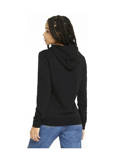 Puma Ess+ Metallic Logo Hoodie Kadın Sweatshirt - 849096-4770 Siyah