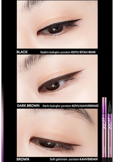 Missha Su , Ter Ve Yağlanmaya Dayanıklı , 48 Saate Kadar Kalıcı Ultra Powerproof Thin Pen Liner Brown