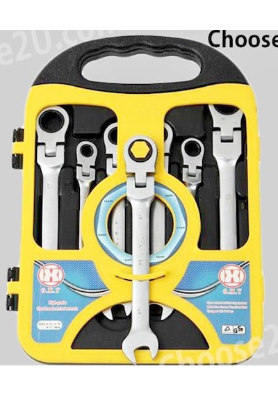 Makro 7 Parça Mafsallı Cırcır Anahtar Seti Cırcır Set 8-19 Mm