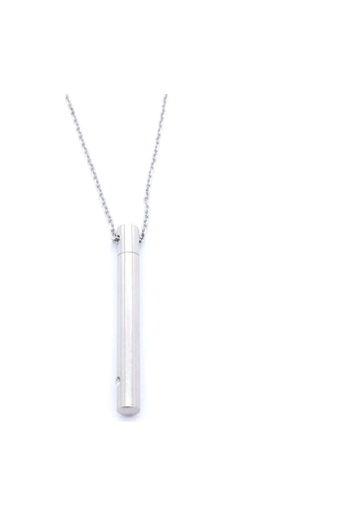 316l Çelik Oval Uzun Erkek Kolye 60 Cm Ekly-107 Gümüş