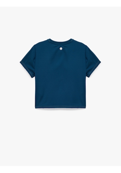 Koton Slim Fit Kısa Kollu Bisiklet Yaka Crop Spor Tişört Petrol Yeşili 6wak10179nk Petrol Koton Slim Fit Kısa Kollu Bisiklet Yaka Crop Spor Tişört Petrol Yeşili 6wak10179nk Petrol