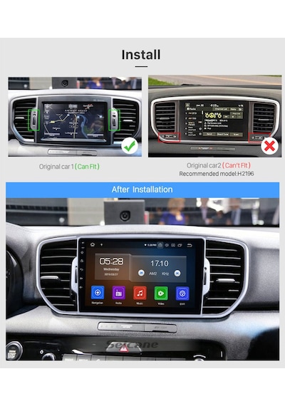 Kıa Sportage 2016-2018 Uyumlu Multimedya Navigasyon Usb Kamera Carplayer 4 Ram