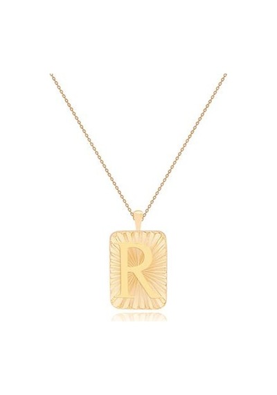 Diamond Line-Gülaylar - Sarı Altın 14 Ayar Harf Kolye N11.25153