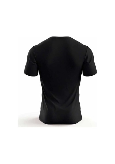 Panda Baskı Tekstil Never Give Up Baskılı Özel Tsarım Oversize Tshirt Siyah