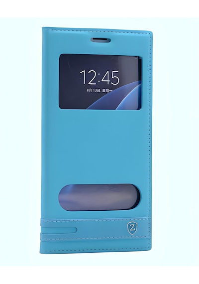 Galaxy Uyumlu S7 Edge Kılıf Pencereli Elite Kapaklı Kılıf 001