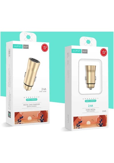 Xipin CX25 3.0 Araç Şarj Aleti ZORE-218076 Gold