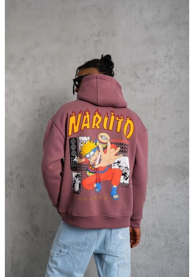 Erkek 3 İplik Pamuklu Kapüşonlu Baskılı Cepli Oversize Sweatshirt Hoodie - Gül Kurusu Gülkurusu Erkek 3 İplik Pamuklu Kapüşonlu Baskılı Cepli Oversize Sweatshirt Hoodie - Gül Kurusu Gülkurusu