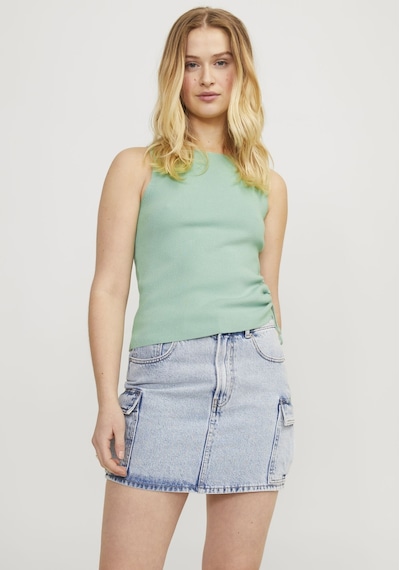 Jack & Jones Kadın Belden Baglamali Bluz - Dahlia 12252450 Grayed Jade Mint Yeşili