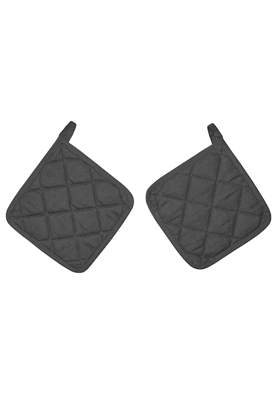 2 Adet Fırın Kabı Tutacağı 21x21 Cm 2'li Set Tutacak Ikea Gri