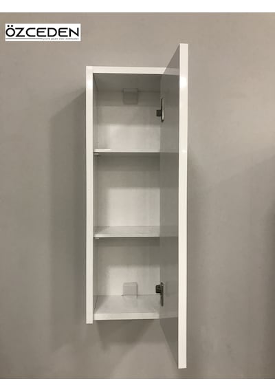 Çok Amaçlı Banyo Mutfak Dolabı 70Cm Mdf Parlak Beyaz