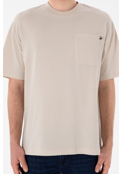 U.S. Polo Assn.  Erkek Comfort Fit Bisiklet Yaka Taş Tişört 50305990-VR049