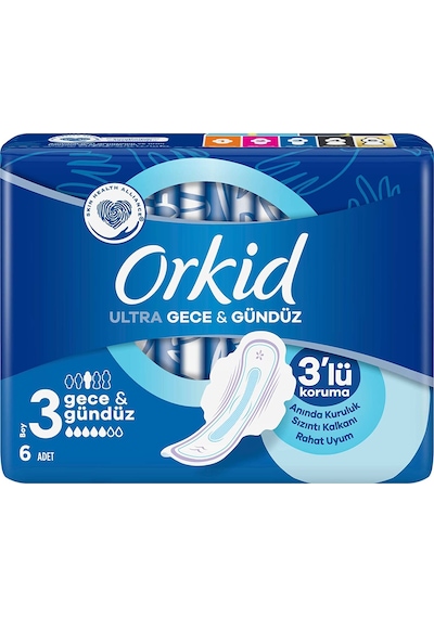 Orkid Ultra Extra Hijyenik Ped Gece & Gündüz 9 x 6'lı