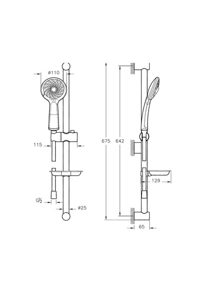 Artema Solid S A42440 Banyo + Lavabo Bataryası + Artema Samba 3f Sürgülü Duş Takımı