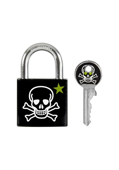 Master Lock 3430eurdskull Anahtar Asma Kilit, Kafatası Motifli, 5