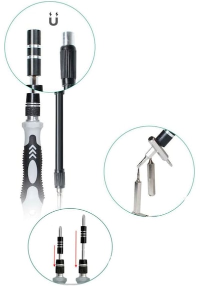 Rekotools-115-ın-1 Elektronik Hassas Tornavida Seti Taşınabilir
