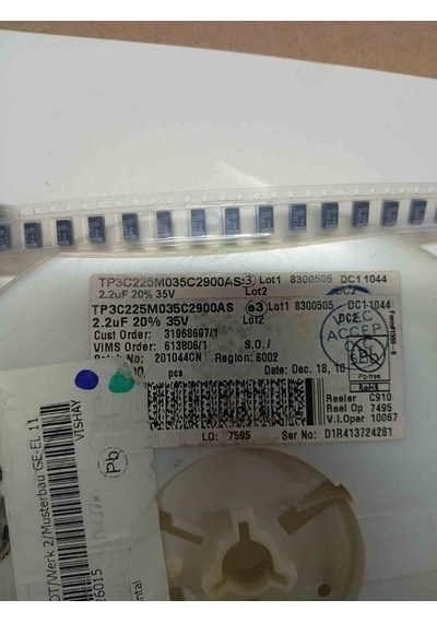 Tp3c225m035c2900as 2.2mf 25v C Vıshay Tantal Kondansatör 32 Adet