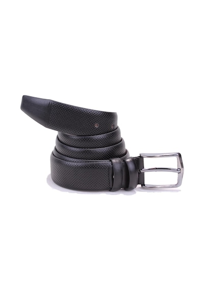 Dagoster 3.5 CM Suni Deri Erkek Kemer Siyah DMK26-303 Siyah