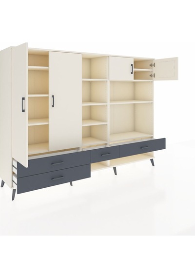 Hyperion Dolap 12 Raflı 4 Çekmeceli 4 Kapaklı 220x44x163 Aytaşı-a Aytaşı-aytaşı/antrasit Hyperion Dolap 12 Raflı 4 Çekmeceli 4 Kapaklı 220x44x163 Aytaşı-a Aytaşı-aytaşı/antrasit
