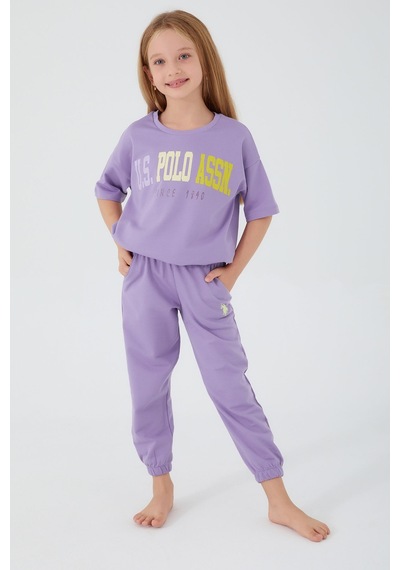 U.S. Polo Assn. Lila Kız Çocuk Pijama Takım Lila