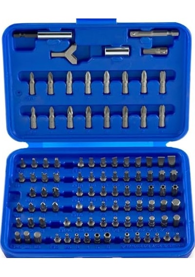 Güvenlik Bit-set Krom-vanadyum-çelik 100 Parça