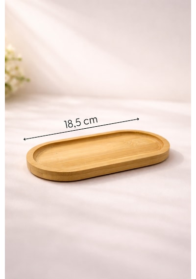 Marlin - 2'li Bambu Kapaklı Standlı Banyo Cam Kavanoz Seti Dekoratif Banyo Düzenleyici 315 Cc Şeffaf