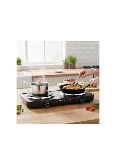King K2104 Powerheat Duo Elektrikli  Ocak