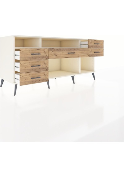 Kronos Konsol 2 Raflı 6 Çekmeceli 176x59x83 Aytaşı-aytaşı/çam Aytaşı/çam Kronos Konsol 2 Raflı 6 Çekmeceli 176x59x83 Aytaşı-aytaşı/çam Aytaşı/çam