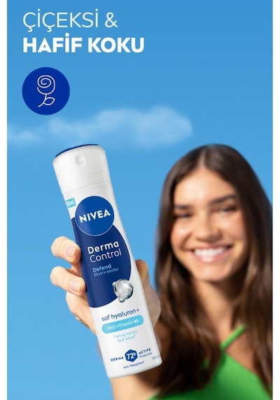 Nivea Derma Control Defend Kadın Sprey Deodorant 150 Ml