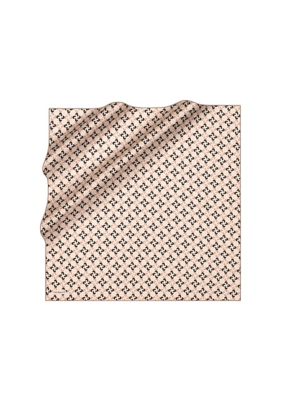 Cacharel Ekru 90x90 İpek Twill Eşarp Ekru Ekru