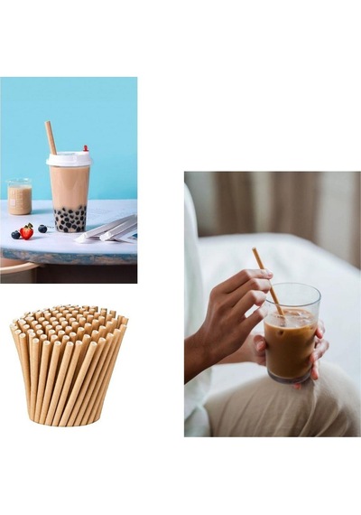 Kraft Kağıt Pipet 19,5 Cm 25 Adet Diğer