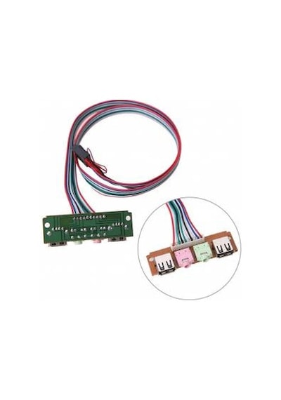 9 Pin Ön Panel Usb 2.0 3.5Mm Kulaklık Mikrofon Kablosu 4272P Bilg