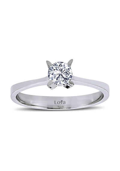 Lova F Renk 0,38 Karat Pırlanta Tektaş Yüzük - HRD Sertifikalı - 1030043