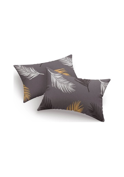 Eponj Home 2'li Yastık Kılıfı 50x70 Cm Only Olivia Altın-gri
