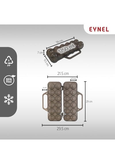 Saplı 12'li Yumurta Taşıma Kutusu, Plastik Buzdolabı İçin Yumurtalık Pikniklik Pratik Yumurta T Şeffaf