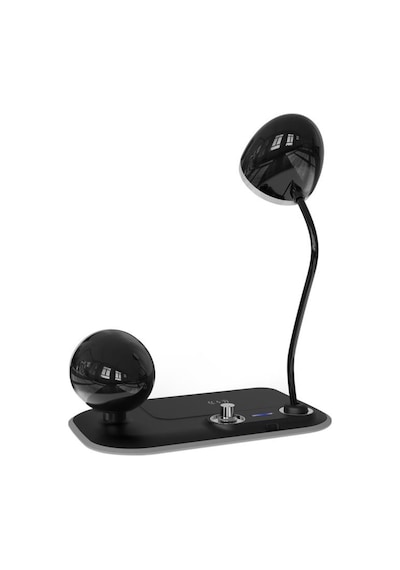 S-link Sl-cw21 Siyah Telefon Uyumlu Fast Şarj 15w Ayarlanabilir Led Işıklı Masa Lambası