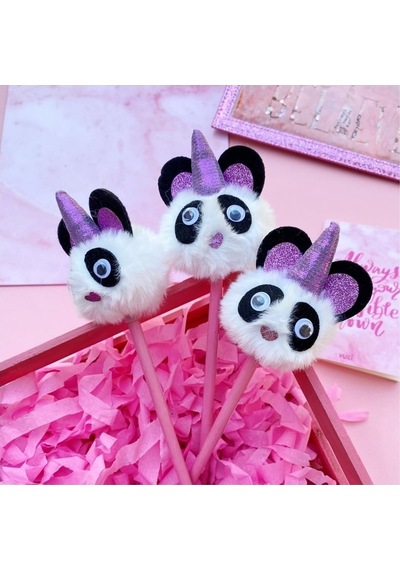 Taros Unick Color Unıcorn Panda Tepeli Kurşun Kalem - 24 Adetli