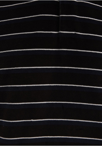 Mavi - Polo Yaka Çizgili Kadife Sweatshirt 0s10470-89103 Kahverengi
