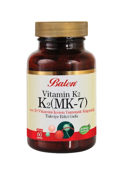 Balen K2 Mk7 Vitamin K2 Ve D Vitamini 450 Mg 60 Kapsül