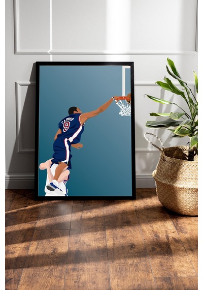 Vince Carter Çerçeveli Tablo - Basketbol Nba Posteri Tablo